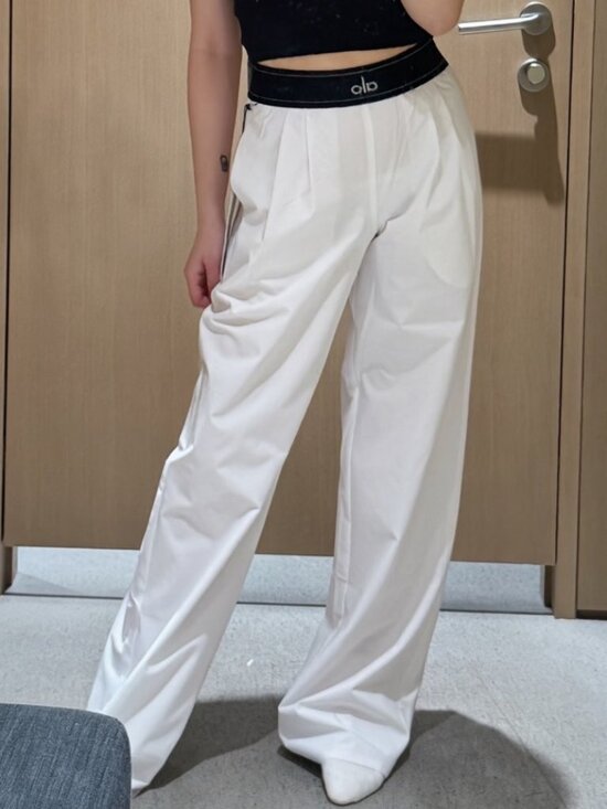 ALO Yoga Pants - ALO Yoga🤍Suit Up Trouser White (Regular 30 inches) NWT